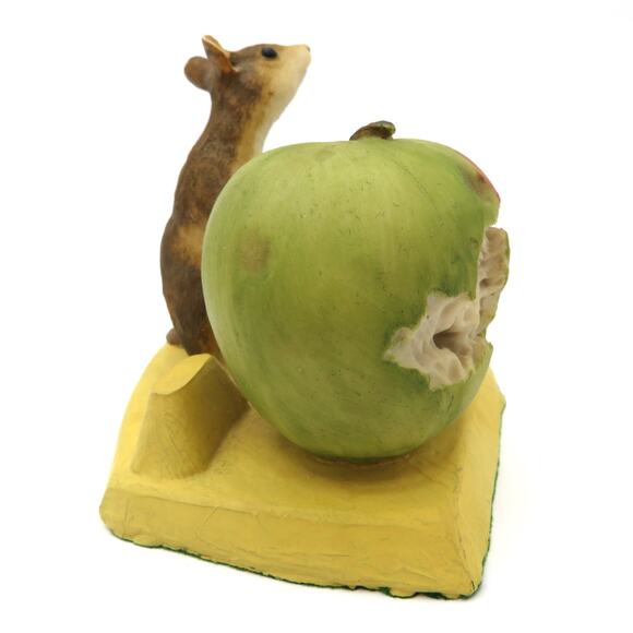 Coalport Fine Art Figurines Mouse with Apple on Cheese Hand Painted England Rare - Picture 5 of 10